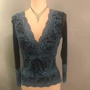 Stretch lace boutique top Sz. S/M